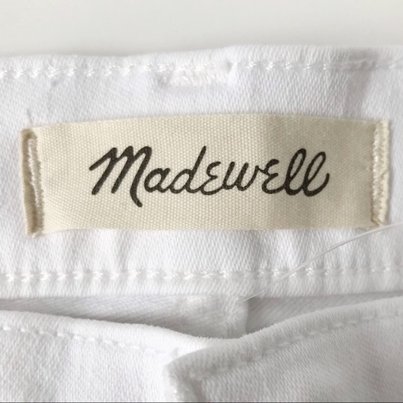 🆕 MADEWELL 10” High rise skinny white jeans - Picture 10 of 12